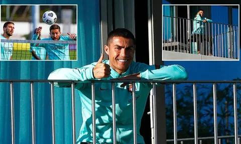 Lộ hình ảnh "sửng sốt" của Ronaldo trong khu cách ly