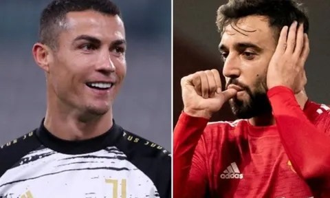 Fernandes ghi bàn đẳng cấp cho Man Utd, Ronaldo liền hành động bất ngờ