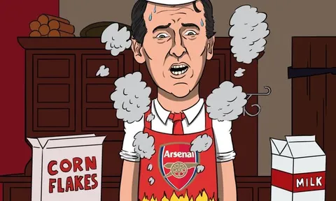 Cười té ghế với "ngày tàn" của Emery tại Arsenal