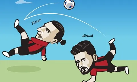 Cười té khói với loạt ảnh chế AC Milan mua Giroud