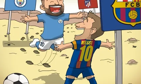 Cười té khói với loạt ảnh chế Aguero gia nhập Barca