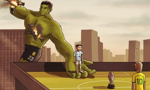 Cười té khói với loạt ảnh chế bán kết Copa America