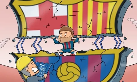 Cười té khói với loạt ảnh chế Messi phá kỷ lục Xavi