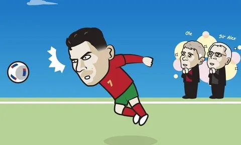 Cười té khói với loạt ảnh chế Ronaldo phá kỷ lục ghi bàn ĐTQG