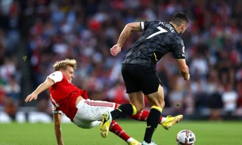 Odegaard nguy cơ vắng mặt trận gặp Man Utd