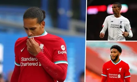 Danh sách chấn thương của Liverpool đủ xếp thành đội hình khủng