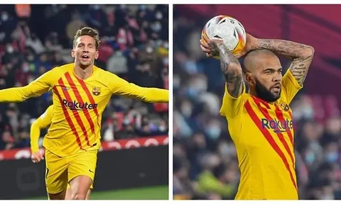 Dani Alves và De Jong đang mang lại cú hích cho Barca