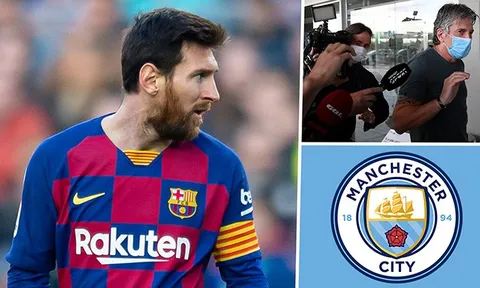 Đặt chân đến Barcelona, bố Messi nói 1 câu về khả năng con trai sang Man City