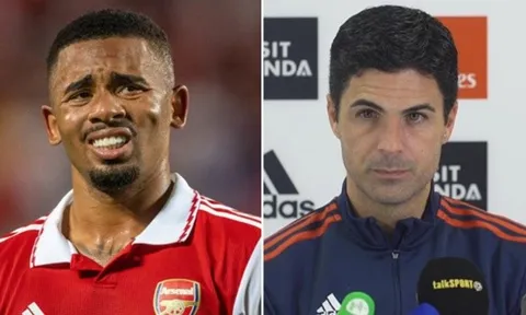 Arteta tiết lộ phản ứng của Jesus khi bị loại khỏi tuyển