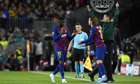 Vì sao Dembele nước mắt giàn giụa trong ngày Barca đại thắng?