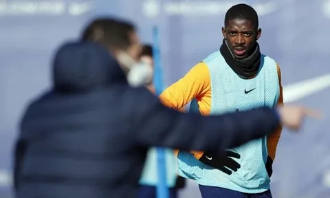 Dembele lại "tự hủy" khiến Barca nóng mặt