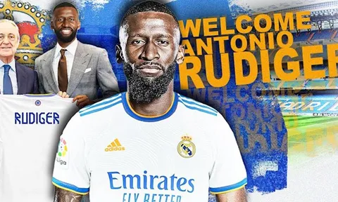 Đến Madrid, Rudiger lọt top 10 trung vệ hưởng thu nhập cao nhất thế giới