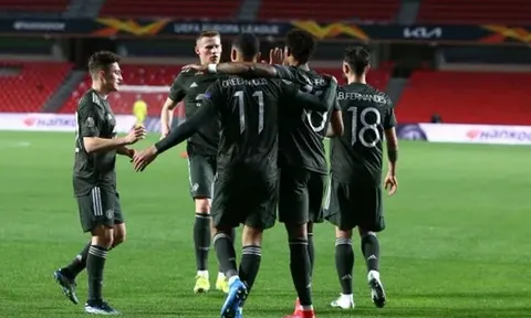 ĐHTB tứ kết lượt đi Europa League: 3 sao Man Utd; 'Ác mộng' Arsenal