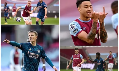 Điểm nhấn West Ham 3-3 Arsenal: Lingard 'nhảy múa' trước Pháo thủ