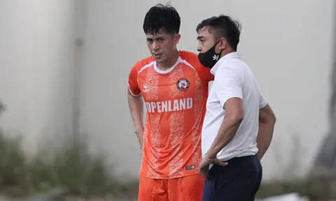 Đình Trọng ra mắt CLB Bình Định ở Đà Nẵng