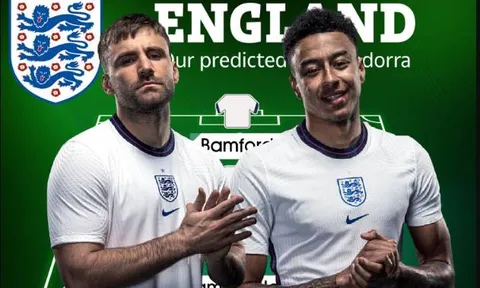Đội hình ĐT Anh đấu Andorra: Bộ đôi Man Utd làm chủ cánh trái?