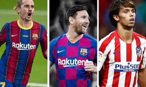 Đội hình kết hợp Barca - Atletico Madrid: Tam tấu trong mơ