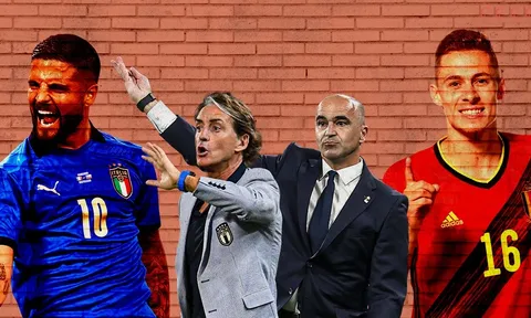 Đội hình kết hợp Bỉ - Italia: Hàng tiền vệ khủng