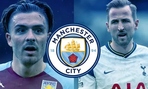 Đội hình siêu mạnh của Man City với Kane và Grealish