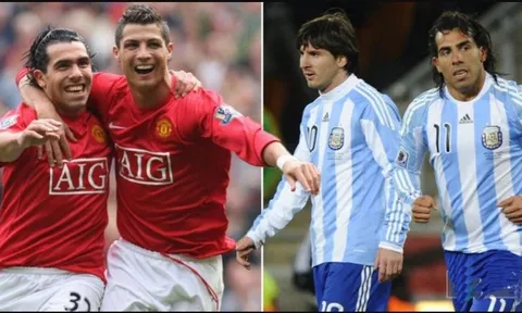 Đội hình trong mơ của Carlos Tevez: Tam tấu Messi - Rooney - Ronaldo