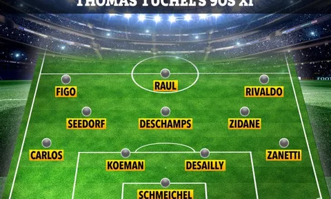 Đội hình trong mơ của Thomas Tuchel: "Tượng đài" Man Utd góp mặt, Chelsea có 2 cái tên
