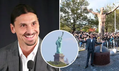 Được tạc tượng, Ibrahimovic lại tuyên bố ngạo nghễ