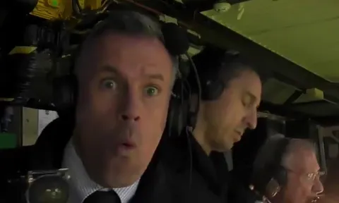 Lallana ghi bàn, Carragher phản ứng không thể tin nổi với Gary Neville