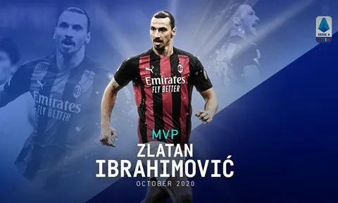 CHÍNH THỨC: Thăng hoa cùng Milan, Ibrahimovic được Serie A vinh danh