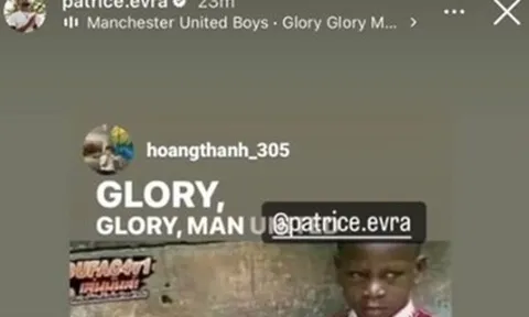 Evra cùng CĐV Việt Nam chế nhạo Arsenal