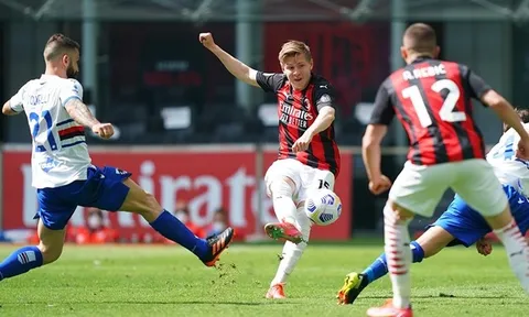 Hàng thủ "biếu" 1 bàn thắng, AC Milan hú vía trước Sampdoria