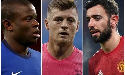 Fernandes, Kroos và Kante: 10 tiền vệ 'hoàn hảo' nhất châu Âu hiện tại