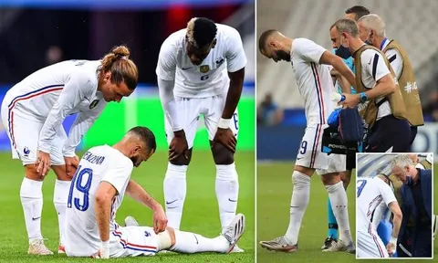 Pháp hoảng loạn khi Benzema chấn thương, nguy cơ lỡ EURO