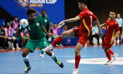 Thắng Saudi Arabia 3-1, tuyển futsal Việt Nam chiếm ngôi đầu bảng