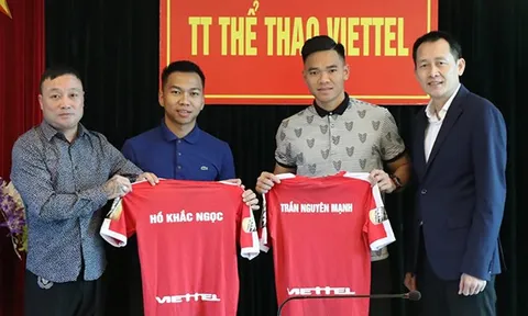 CHÍNH THỨC: Viettel tiếp tục "hút máu" SLNA, tậu về 2 tân binh chất lượng