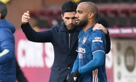 Lacazette chỉ ra công lao của Arteta tại Arsenal