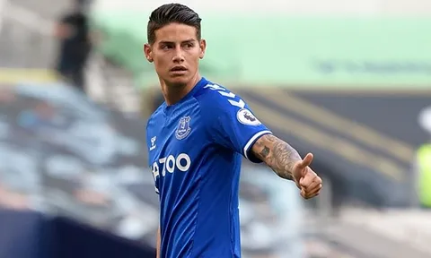 Có James Rodriguez, Everton thẳng tay loại bỏ 10 ngôi sao