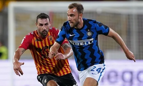 Cú sút chạm xà ngang và dấu chấm hết cho Eriksen ở Inter Milan