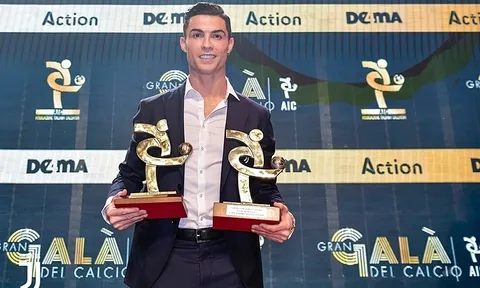 Giành cú đúp danh hiệu, Ronaldo vẫn chào thua Lionel Messi!