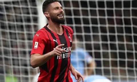 Giroud chấm dứt lời nguyền số 9 của Milan