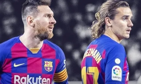 Griezmann trong vai kẻ khốn khổ vì Lionel Messi