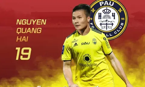 Quang Hải sắp lấy số áo 19 ở Pau FC