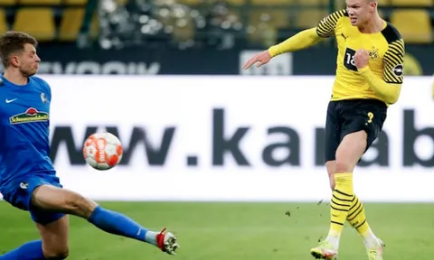Haaland lập cú đúp trong trận thắng 5-1 của Dortmund