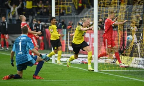 Haaland lập siêu phẩm, Dortmund thắng lợi trong trận cầu 6 bàn thắng
