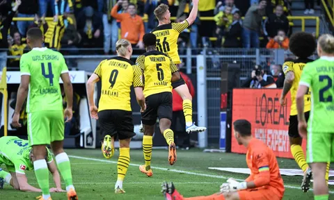 Haaland lên đồng, Dortmund thắng hủy diệt 6-1