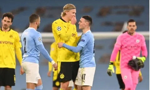 Haaland 'tắt tiếng' trước thần đồng Man City