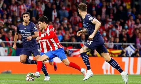 Hai bộ mặt tương phản Atletico thể hiện trước Man City