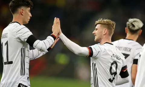 Havertz và Werner tỏa sáng giúp Đức thắng Israel