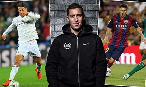 Hazard tự tin vượt qua Ronaldo, chỉ thua kém Messi
