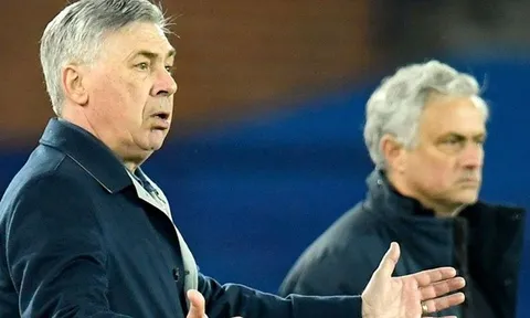 Hòa 2-2, Mourinho nghe thấy Ancelotti phàn nàn 1 sao Everton