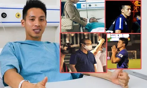 Hùng Dũng nhận được sự động viên to lớn sau chấn thương kinh hoàng